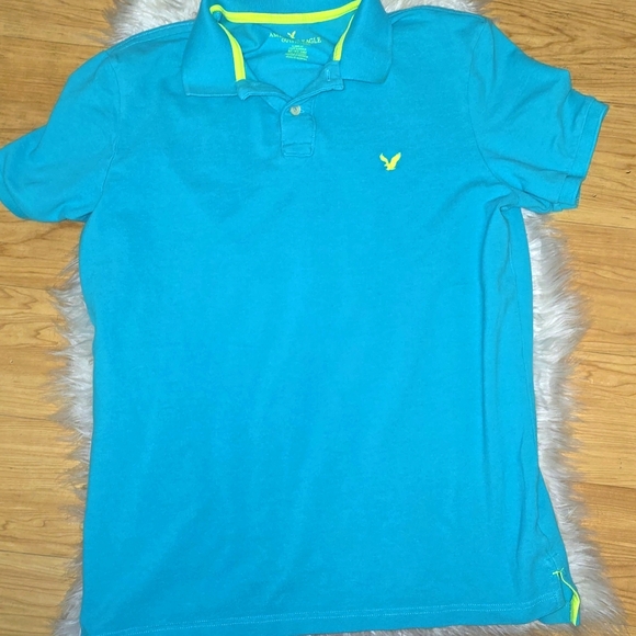 American Eagle Outfitters Other - AEO American Eagle men's Aqua polo shirt XL